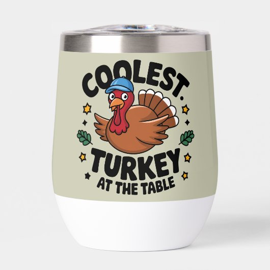Dinde la plus cool à la table du dîner de Thanksgi (Avant)