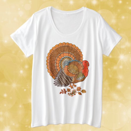 Dinde mâle de Thanksgiving Queue épanouie Couleurs