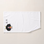 Dinde Monogrammé Design (Serviette à main)