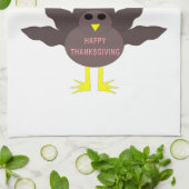 Dinde plumée de Thanksgiving Serviette de cuisine (Plié)