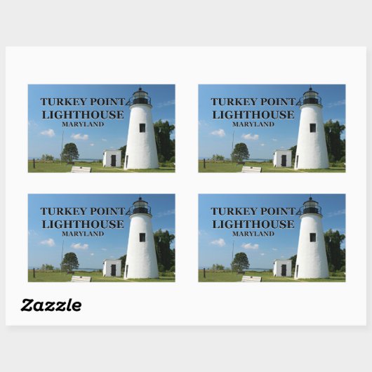 Dinde Point Lighthouse, Stickers Maryland (Feuille)