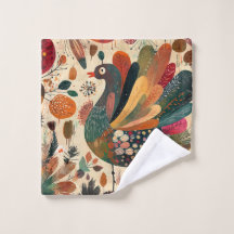 Dinde rétro boho patchwork d'automne