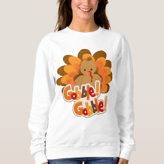 Dinde Thanksgiving sweatshirt de vacances (Devant)