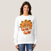 Dinde Thanksgiving sweatshirt de vacances (Devant entier)