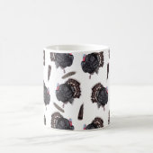 Dindes et plumes - Mug de café blanc (Centre)