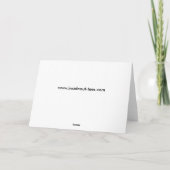 Dindon avec Réacteur dorsal - Carte de Thanksgivin (Dos)