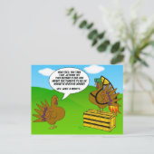 Dindon avec Réacteur dorsal - Carte de vœux drôle  (Debout devant)