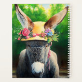 Dindon/Burro standard en casquette Rose/marguerite (Dos)