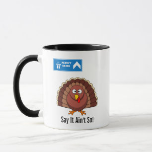 Dindon en route pour les portes de perle Mug