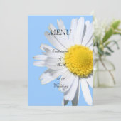 Dinemenu-kaart, maisbloem menu (Staand voorkant)