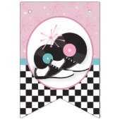 Diner 1950 Joyeux drapeau de Bunting d'anniversair (Premier drapeau)