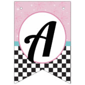 Diner 1950 Joyeux drapeau de Bunting d'anniversair (Troisième drapeau)