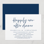 Dîner à jamais heureux après, invitation de fuite (Devant / Derrière)