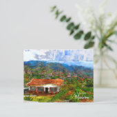 Dîner à Madère, Portugal  Carte postale (Debout devant)