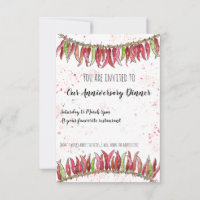 Dîner anniversaire invitation cadeau