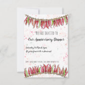 Dîner anniversaire invitation cadeau (Devant)