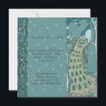 Dîner Art Nouveau Peacock Invitations<br><div class="desc"></div>