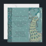 Dîner Art Nouveau Peacock Invitations<br><div class="desc"></div>