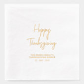 Dîner Bon thanksgiving simple (Recto)