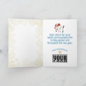 Diner bord Kerstmis chef restaurant catering Feestdagen Kaart (Binnen)