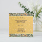 Dîner botanique Art Nouveau Fleur Invitations (Debout devant)