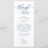 Dîner Cadre Merci, Carte Bleue Marine (Devant)