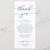 Dîner Cadre Merci, Carte Bleue Marine (Devant)