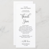 Dîner Cadre Merci, Cartes de Police Noires (Devant / Derrière)