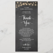 Dîner Cadre Merci, Cartes Rustiques (Devant)