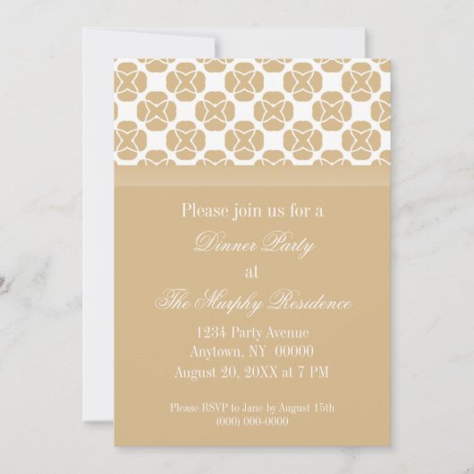 Dîner classique, invitation à la fête, Champagne (Devant)