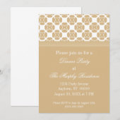 Dîner classique, invitation à la fête, Champagne (Devant / Derrière)