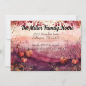 Dîner d'action de grâce Invitation Citrouilles de  (Dos)