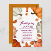 Dîner d'action de grâce Invitation | Rassemblons I (Devant / Derrière)