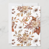 Dîner d'action de grâce Invitation | Remerciements (Dos)