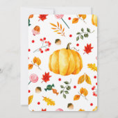 Dîner d'action de grâces d'automne Invitation (Dos)