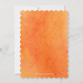 Dîner d'action de grâces d'automne invitation aqua (Dos)