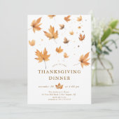 Dîner d'action de grâces de saison Invitation (Debout devant)