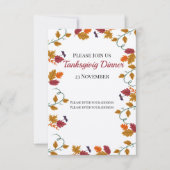 Dîner d'action de grâces Invitation (Devant)