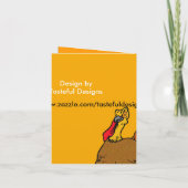 Dîner d'action de grâces Invitation (Dos)