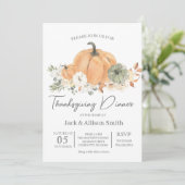 Dîner d'action de grâces Invitation (Debout devant)