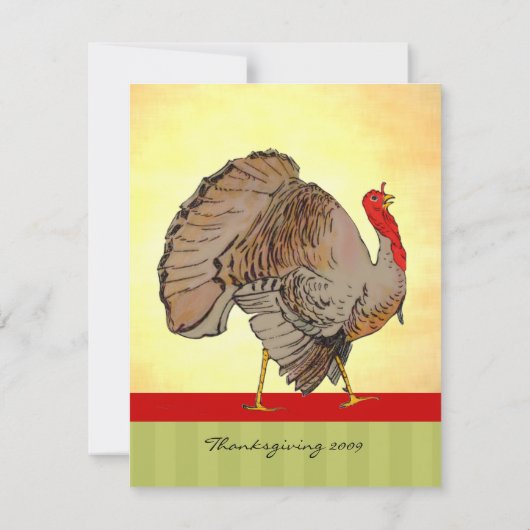 Dîner d'action de grâces Invitation (Dos)