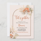 Dîner d'action de grâces Invitation (Devant)