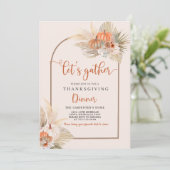 Dîner d'action de grâces Invitation (Debout devant)