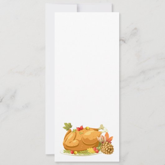 Dîner d'action de grâces Invitation (Dos)