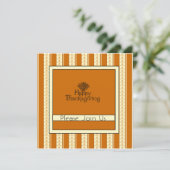 Dîner d'action de grâces Invitation (Debout devant)