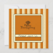 Dîner d'action de grâces Invitation (Devant)