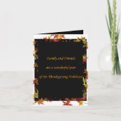 Dîner d'action de grâces Invitation (Devant)