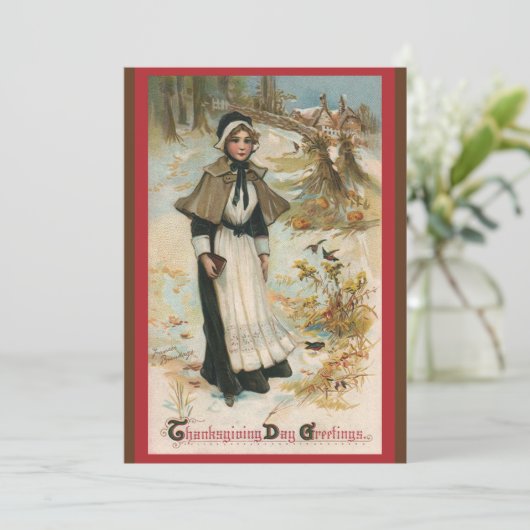 Dîner d'action de grâces Invitation (Debout devant)