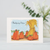 Dîner d'action de grâces Invitation (Debout devant)