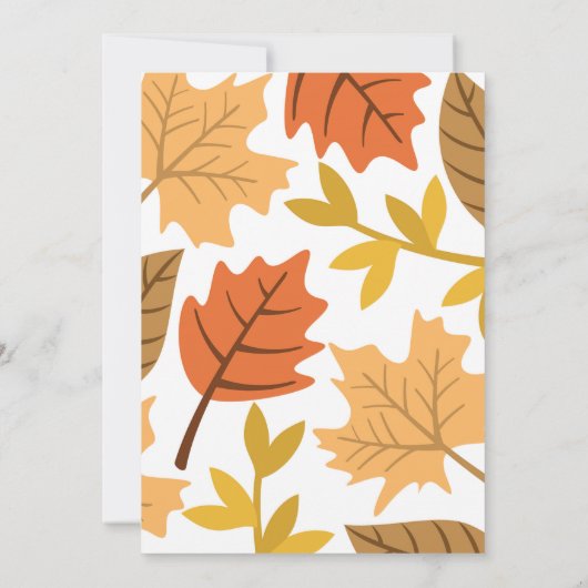 Dîner d'action de grâces Invitation, Invitation de (Dos)